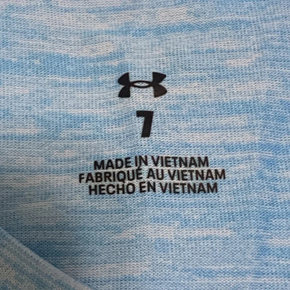 Boys Under Armour Short Sleeve Blue Graphic T-Shirt Size 7 EUC - Picture 5 of 6